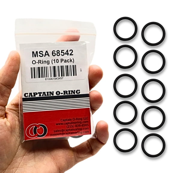 Captain O-Ring Replacement 68542 O-Rings for MSA SCBA Tanks 10 Pack