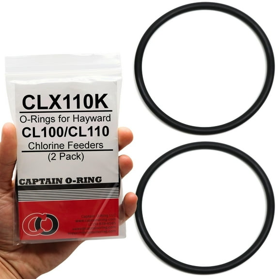 Captain O-Ring  Replacement CLX110K O-Rings for Hayward CL100 CL110 Chlorine Feeder Lid 2 Pack