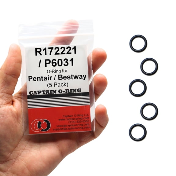 Captain O-Ring Replacement R172221 / P6031 O-Rings for Pentair, Bestway Vent Valve Drain Seal 5 Pack