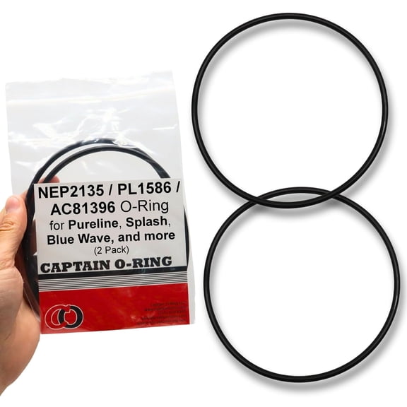 Captain O-Ring Replacement PL1589 / AC81892 Pump Housing O-Rings for Pureline Blue Torrent, Splash, Blue Wave, and more 2 Pack