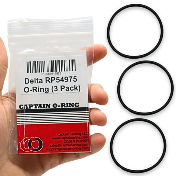 Captain O-Ring  Replacement RP54975 / 54975 O-Rings for Select Delta Faucets 3 Pack