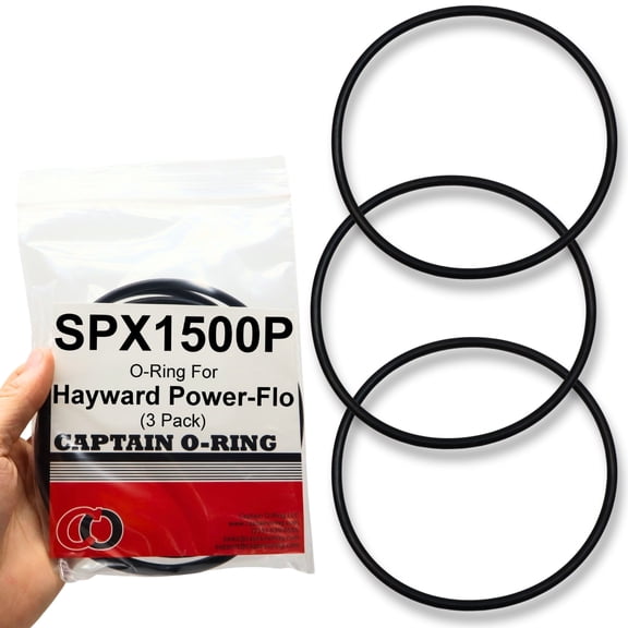Captain O-Ring  Replacement SPX1500P O-Ring for Hayward Power-Flo, Power-Flo LX, Power-Flo II Strainer Cover 3 Pack