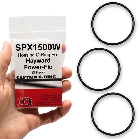 Captain O-Ring Replacement SPX1500W Strainer Housing O-Rings for Hayward Power-Flo Filter Pump SP1500 SP1580 SP1705 SP1780 etc 3 Pack