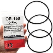 Captain O-Ring - Replacement for Culligan OR-150 Water Filter Housing ORing Gasket Seal 3 Pack [for WH-S200-C, 3WH-STD-S01, HDG2VS4]
