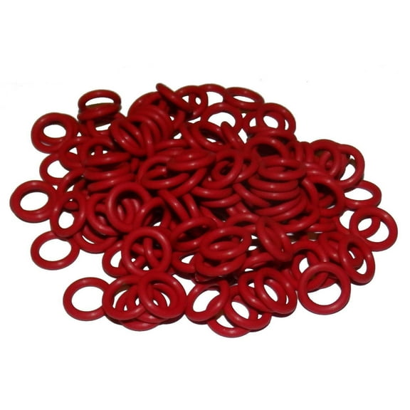 Captain O-Ring - Rubber Oring Keyboard Switch Dampeners/Sound Reducers Red [40A-L 0.2mm] Reduction 135 pcs w/ screen cloth