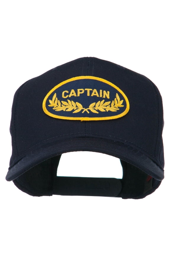 Captain Oak Leaf Military Patched Cap - Navy OSFM