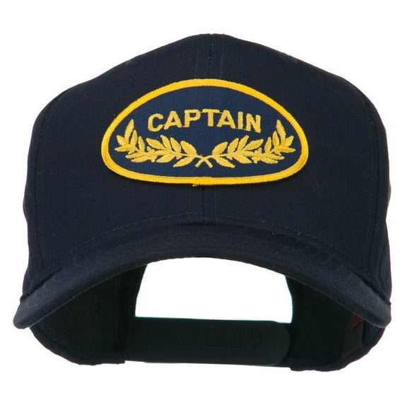 Captain Oak Leaf Military Patched Cap - Navy OSFM