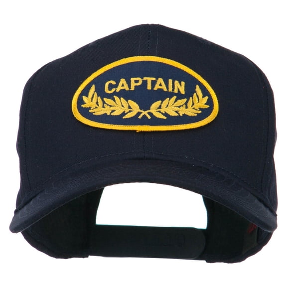 Captain Oak Leaf Military Patched Cap - Navy OSFM