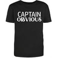 thumbnail image 1 of Captain Obvious, Graphic Novelty Ad*** Humor Funny T Shirt Black 2X-Large, 1 of 1