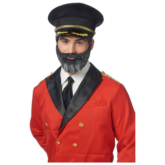 Mens Captain Obvious Moustache & Beard