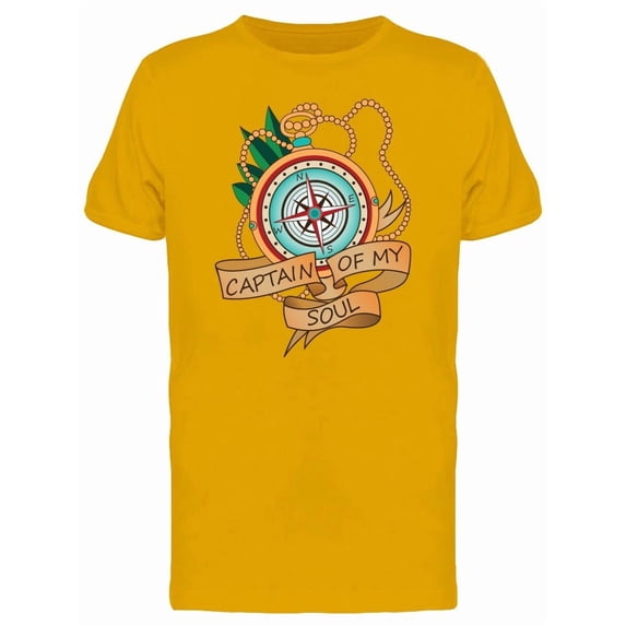 Captain Of My Soul Compass T-Shirt Men -Image by Shutterstock, Male Medium