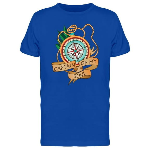 Captain Of My Soul Compass T-Shirt Men -Image by Shutterstock, Male x-Large
