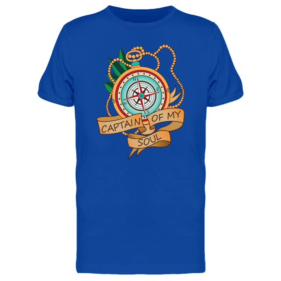 Captain Of My Soul Compass T-Shirt Men -Image by Shutterstock, Male x-Large