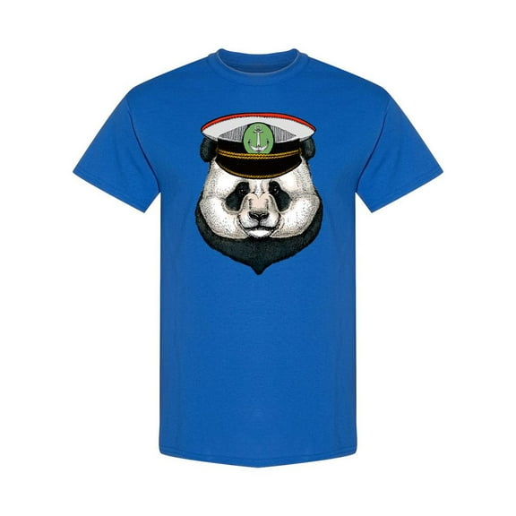 Captain Panda T-Shirt Men -Image by Shutterstock, Male XX-Large