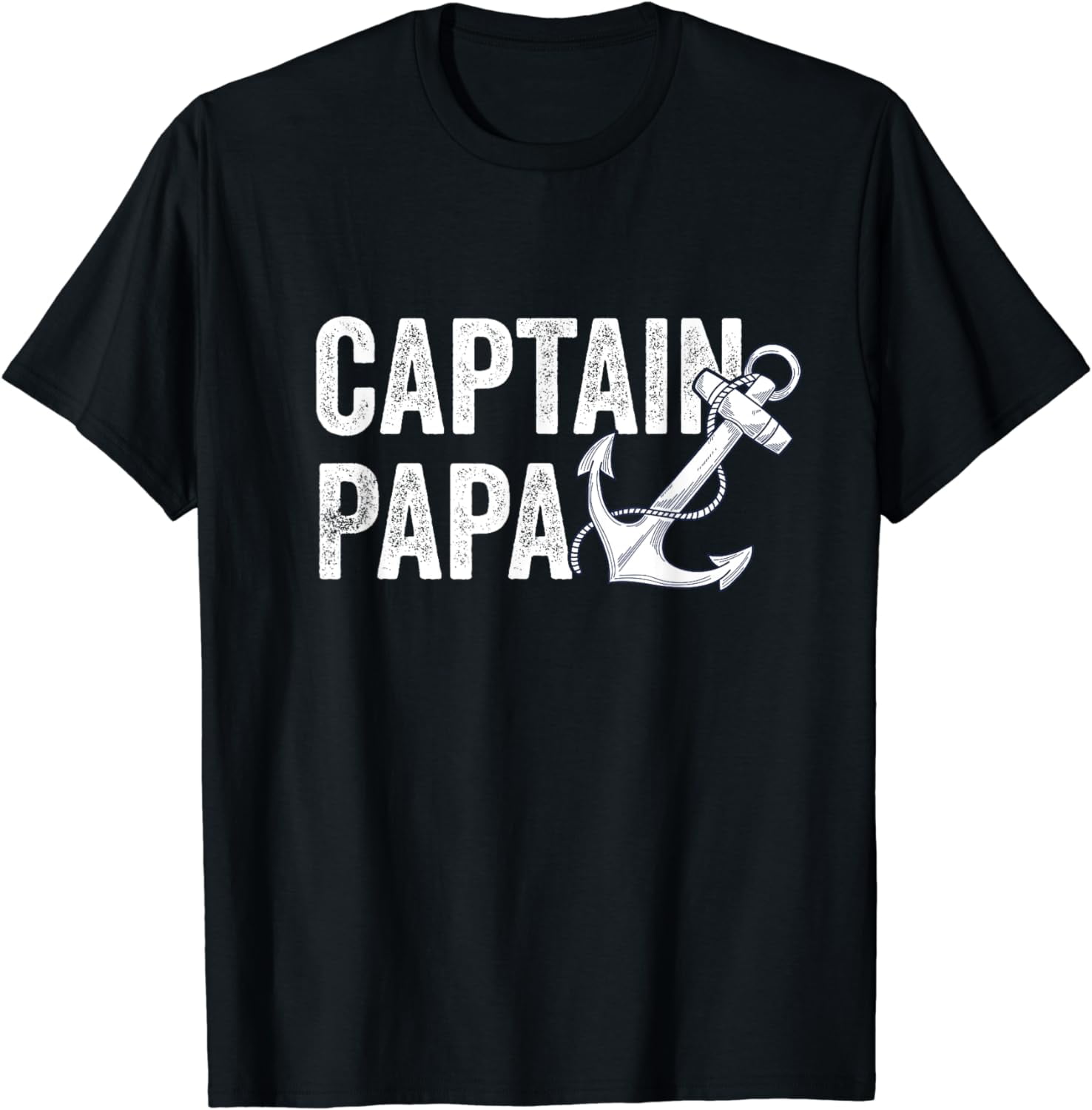 Captain Papa Pontoon Gift Lake Sailor Fishing Boating TShirt