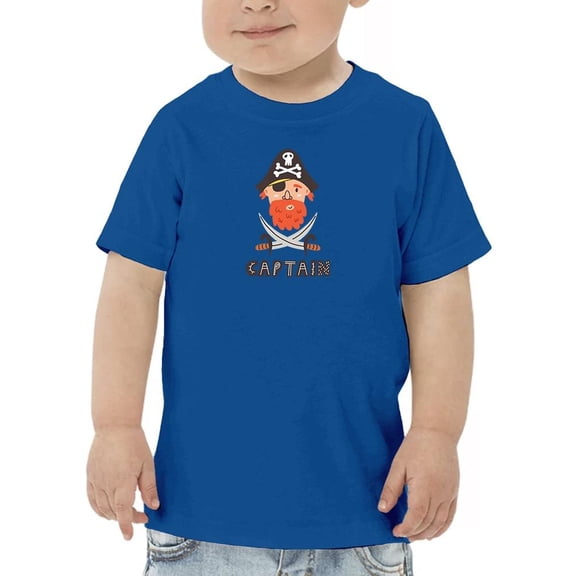 Captain Pirate T-Shirt Toddler -Image by Shutterstock,  4 Toddler