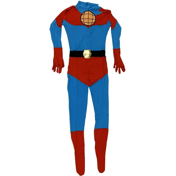 Captain Planet Adult Costume Body Suit Planeteers Lycra Spandex Mens Unisex