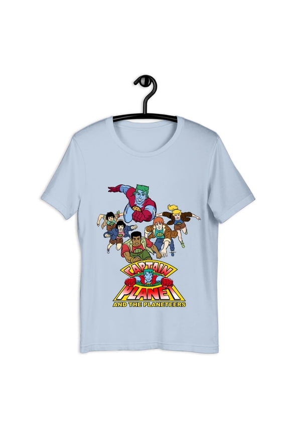 Captain Planet Group T-Shirt New Small Med Large XL Cartoon Planeteers