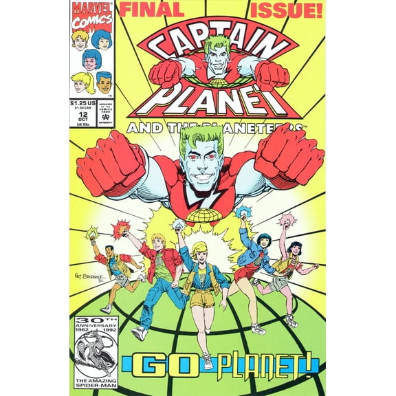 Captain Planet and the Planeteers #12 VF ; Marvel Comic Book