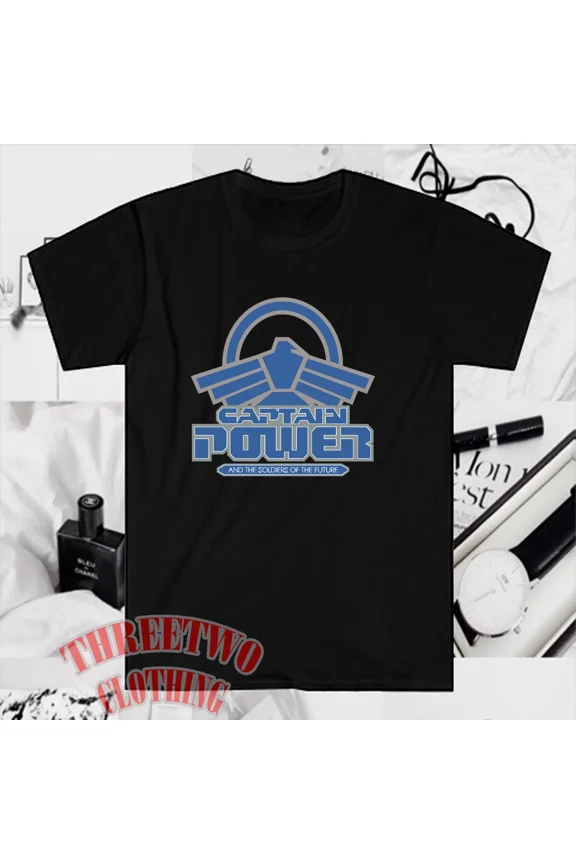 Captain Power Men's Black Size S to 5XL
