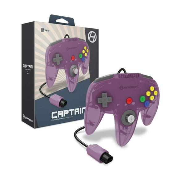 "Captain" Premium Controller for N64® (Amethyst Purple) - Hyperkin