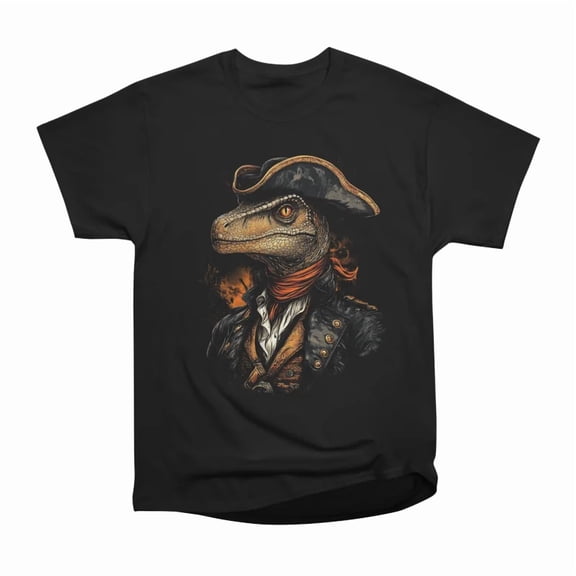 Captain Rex Thunderjaw Pirate Dino T-Shirt Tee Gift For Him Merch For Her Apparel For Frie