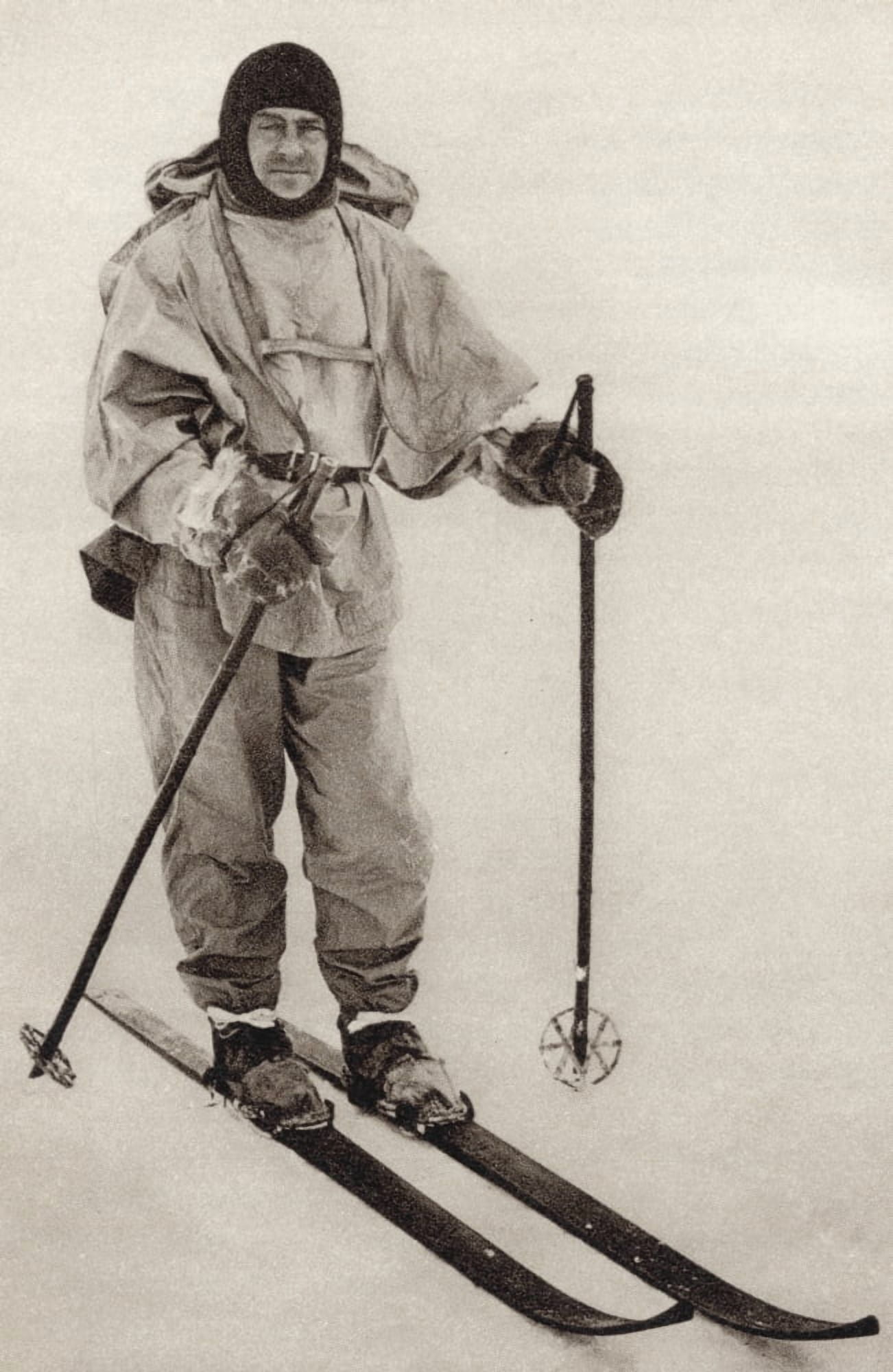 Captain Robert Falcon Scott 1868 To 1912 British Royal Navy Officer And Antarctic Explorer From South With Scott By Rear Admiral ERGR Evans Canvas Art - Ken Welsh Design Pics (22 x 36)