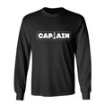 thumbnail image 1 of Captain Sarcastic Humor Novelty Men's Long Sleeve Shirts, 1 of 3