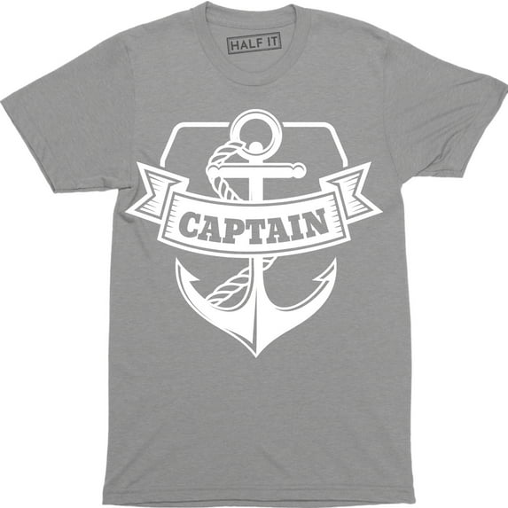 Captain Ship Anchor Sailor Diver Sailing Boat Outdoors Water Men's Tee Shirt