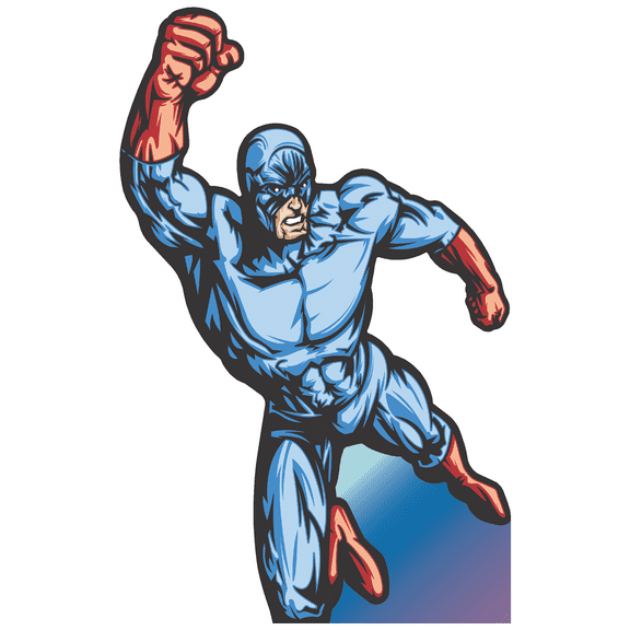 Captain Space Lantern Super Hero Man Flying Cardboard Cutout Standee Standup