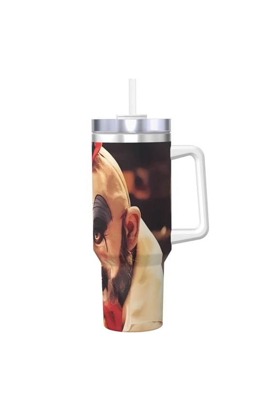 Captain-Spaulding 40 Oz Car Cap, Tumbler With Handle Water Bottle Travel Cup For Car Drink Cold And Hot Stainless Steel Double Wall Insulated Coffee Mug