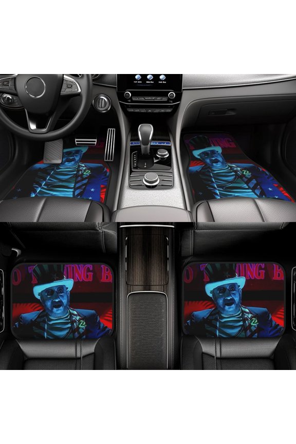 Captain Spaulding Car Foot Mat Set Of 4 Pieces (Front & Rear) Soft Thickened Non Slip Waterproof Automotive Floor Mats For Suv Sedan Car Van