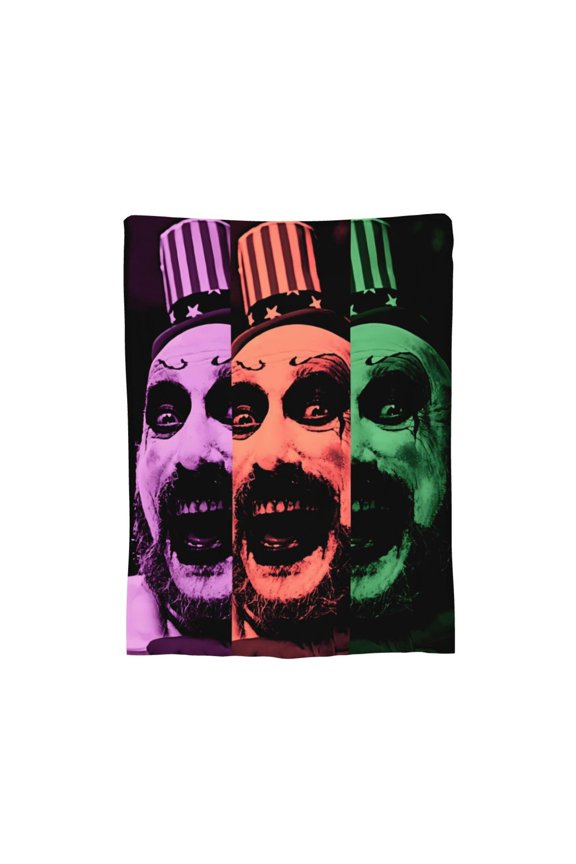 Captain Spaulding Blanket, Soft Flannel Throw Cozy Flannel Blankets Travel Throw Blanket Super Soft Lightweight Bedding Lap Chair Sofa for Adults Kids Teens 80"X60"