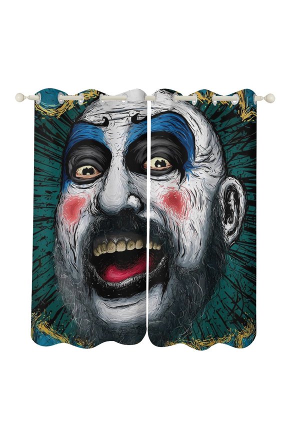 Captain Spaulding Curtain Blackout Thermal Insulated Drapes Bedroom Perforated Curtains for Kids Room, Bedroom, Living Room 2 Panels 52"x72"