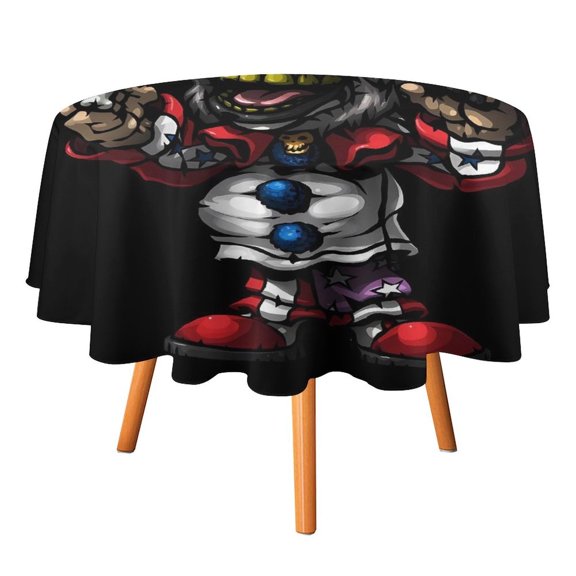 Captain Spaulding Round Tablecloth Washable Reusable Round Tablecloth Table Cover for Dinner Kitchen Party Picnic 50x50in