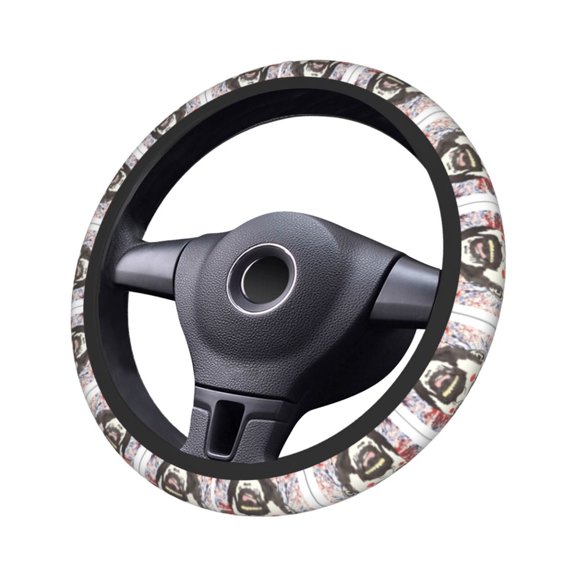 Captain-Spaulding Steering Wheel Cover Non-Slip Auto Steering Wheel Protector Car Accessories Universal Fit 15 Inches For Men Women
