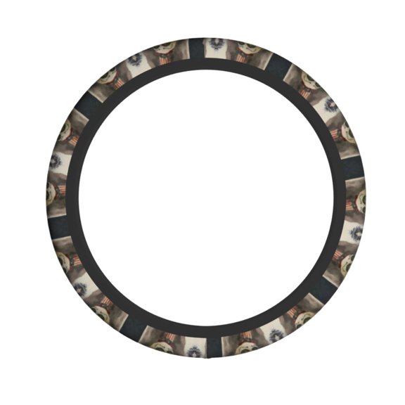 Captain-Spaulding Steering Wheel Cover Non-Slip Auto Steering Wheel Protector Car Accessories Universal Fit 15 Inches For Men Women