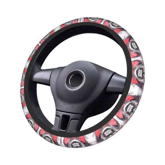 Captain-Spaulding Steering Wheel Cover Non-Slip Auto Steering Wheel Protector Car Accessories Universal Fit 15 Inches For Men Women
