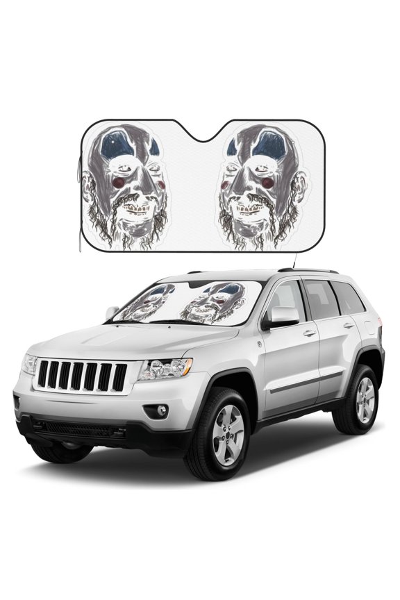 Captain-Spaulding Sun Shade, Car Front Window Shades Sunshade, Cover Sun Visor Shield Block Automotive Interior Protector Blocks For Most Car Sunshade