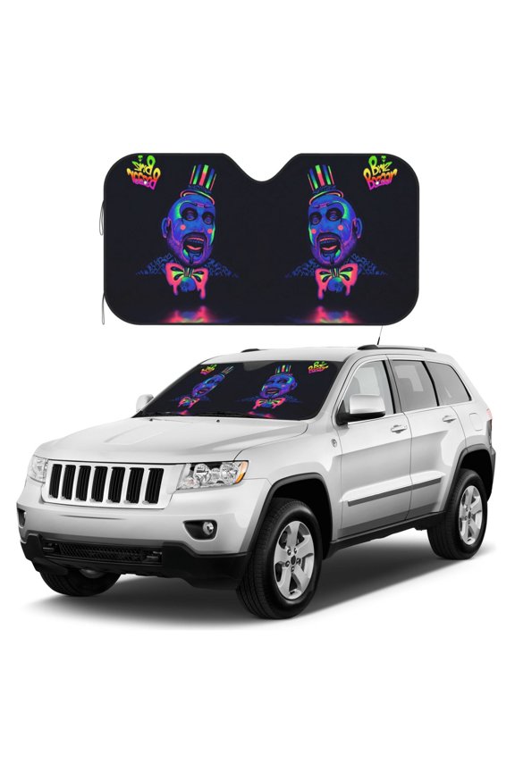 Captain-Spaulding Sun Shade, Car Front Window Shades Sunshade, Cover Sun Visor Shield Block Automotive Interior Protector Blocks For Most Car Sunshade