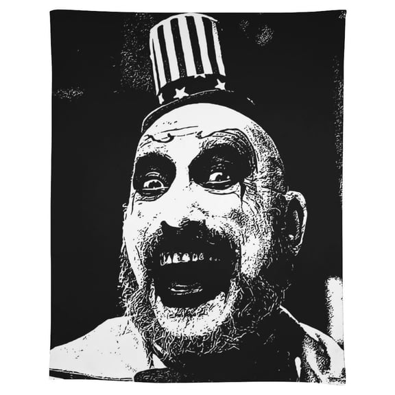 Captain Spaulding Tablecloth, Washable Reusable Rectangular Tablecloth Table Cover for Birthday Celebrations And Events, Birthday Party Decorations 55"x75"