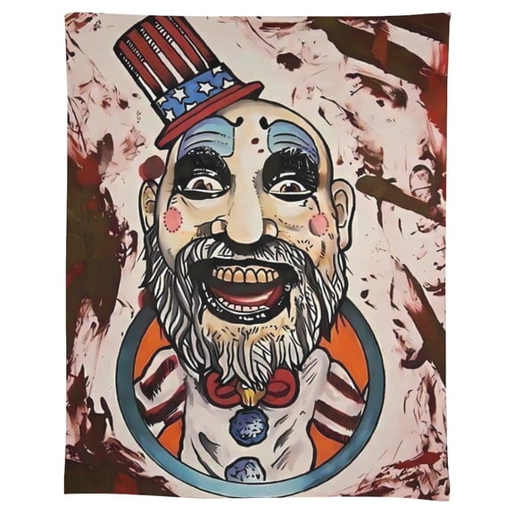 Captain Spaulding Tablecloth, Washable Reusable Rectangular Tablecloth Table Cover for Birthday Celebrations And Events, Birthday Party Decorations 55"x75"