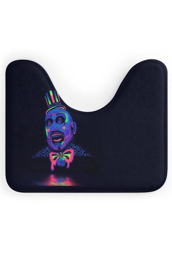 Captain Spaulding U-Shape Rug, Ultra Soft Washable Toilet Mat, Non Slip Absorbent Bath Rug Water Absorbent for Bathroom