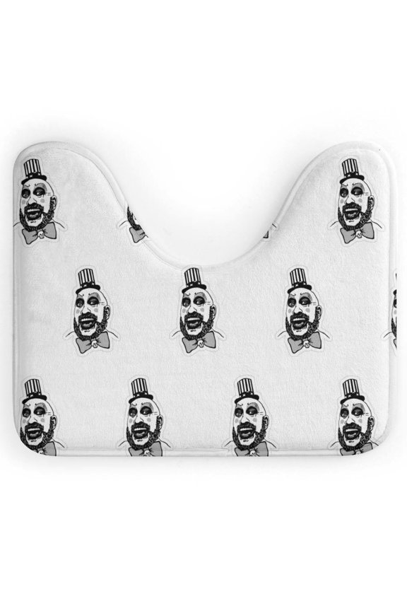 Captain Spaulding U-Shape Rug, Ultra Soft Washable Toilet Mat, Non Slip Absorbent Bath Rug Water Absorbent for Bathroom