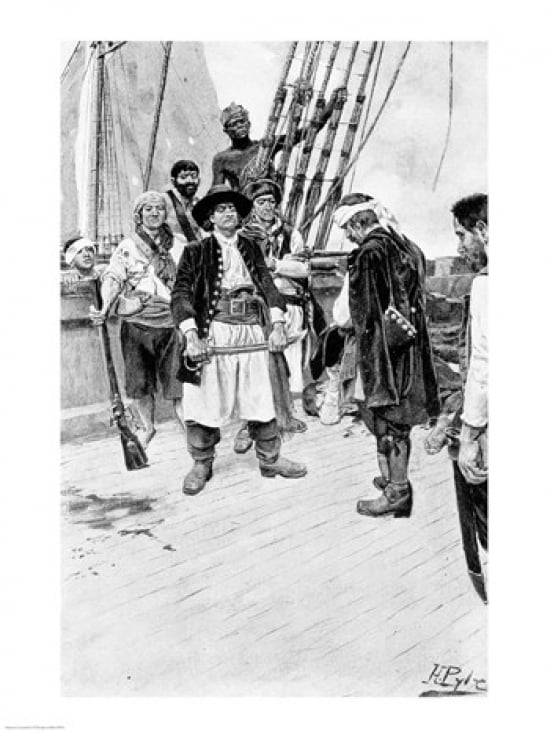 Captain Tongrelow Took the Biggest Canvas Art - Howard Pyle (24 x 36)