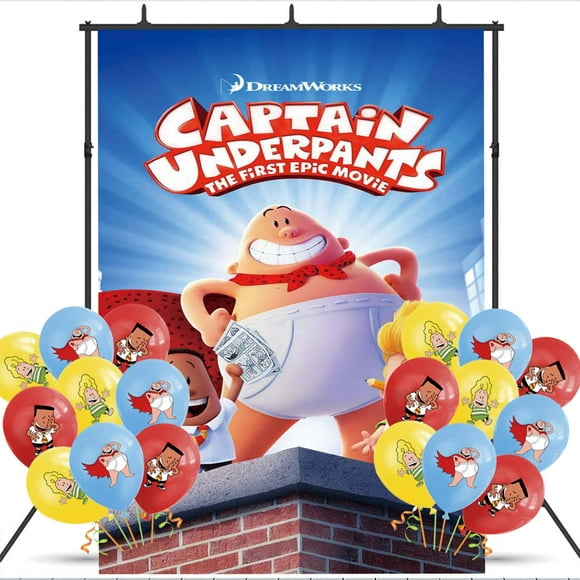 Captain Underpants Backdrop Banner Balloons Party Decorations Supplies Taspestry Wall Decor Background Poster