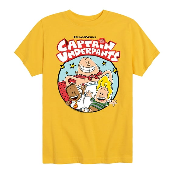 Captain Underpants - C. Underpants, George, & Harold - Toddler & Youth Short Sleeve Graphic T-Shirt