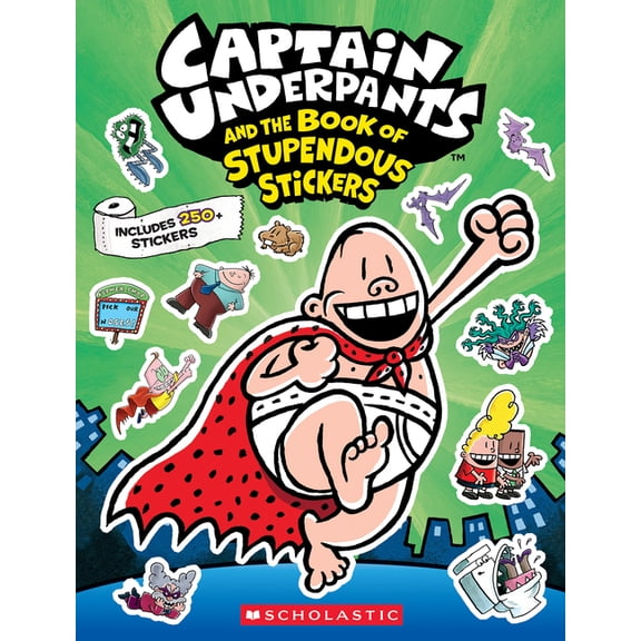 Captain Underpants Captain Underpants: The Official Sticker Book, (Paperback)