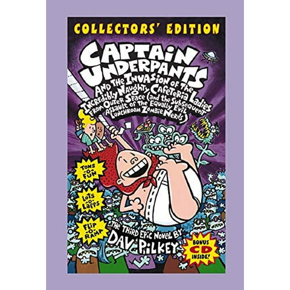 Pre-Owned Captain Underpants and the Invasion of the Incredibly Naughty Cafeteria Ladies from Outer Space (and the Subsequent Assault of the Equally Evil Lunch... (Hardcover) 0545073022 9780545073028