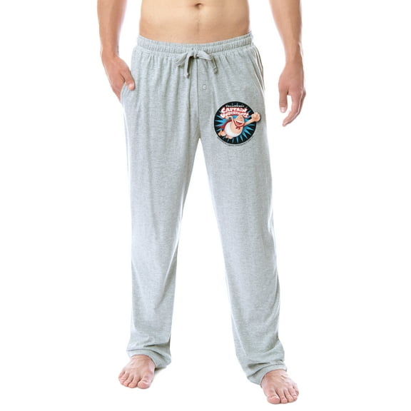 Captain Underpants Mens' Movie Book Logo Character Sleep Pajama Pants